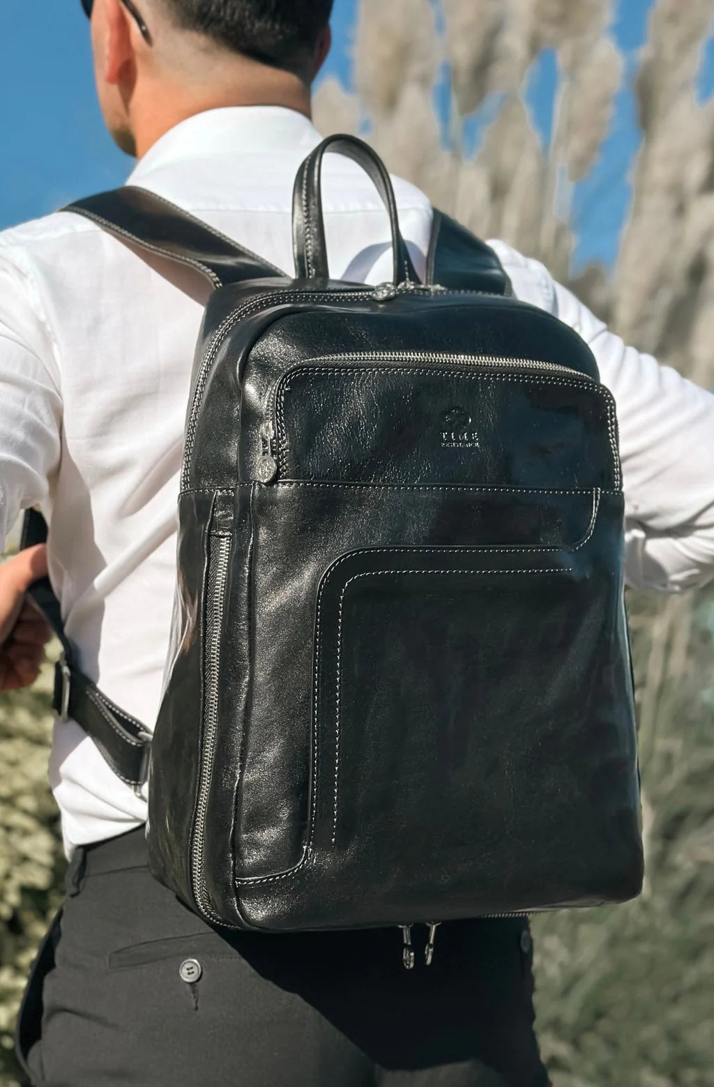 Inspirace pro Vás - Velký kožený batoh L.A.Confidential