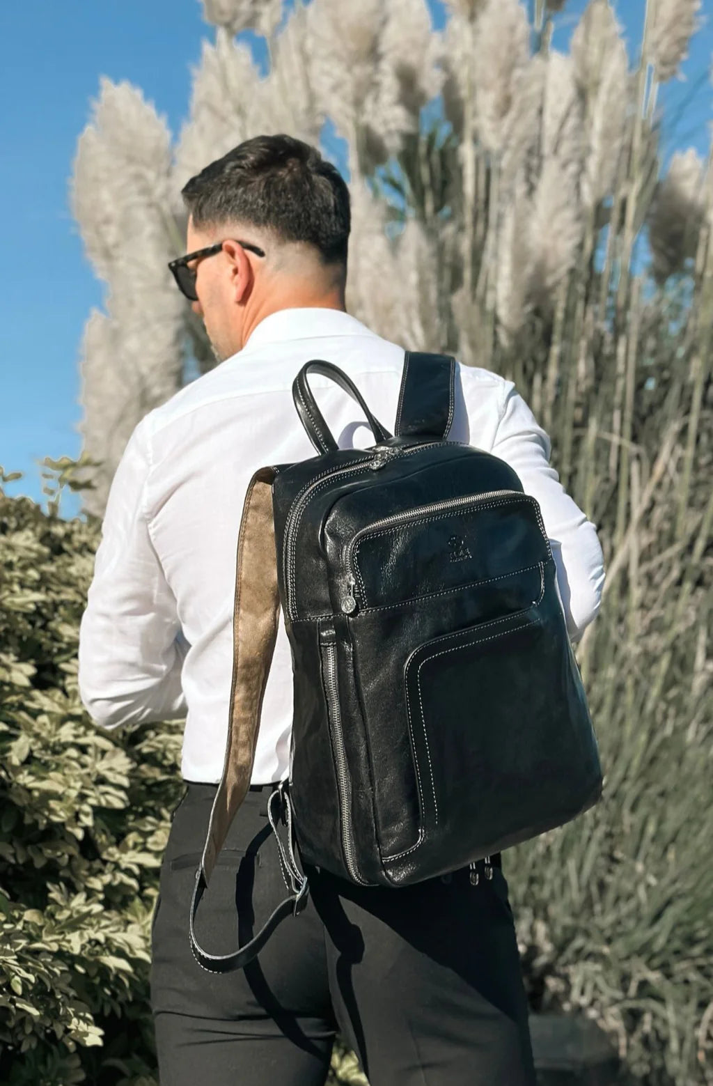 Inspirace pro Vás - Velký kožený batoh L.A.Confidential