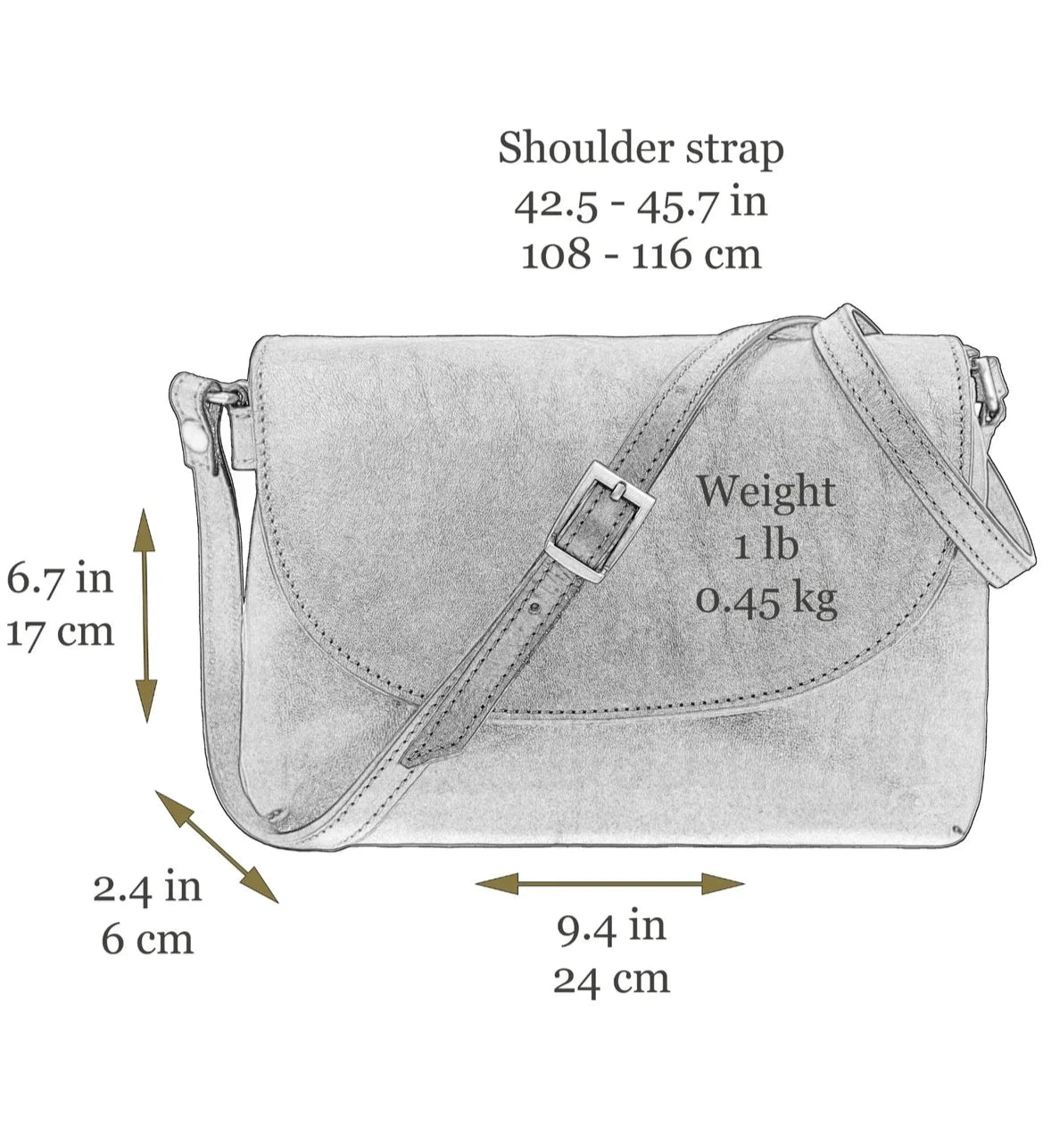 Dámská kožená cross body taška - Sophie's Choice