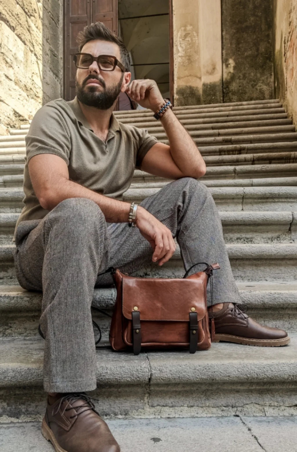 Inspirace pro Vás - Kožená crossbody brašna - Persuasion
