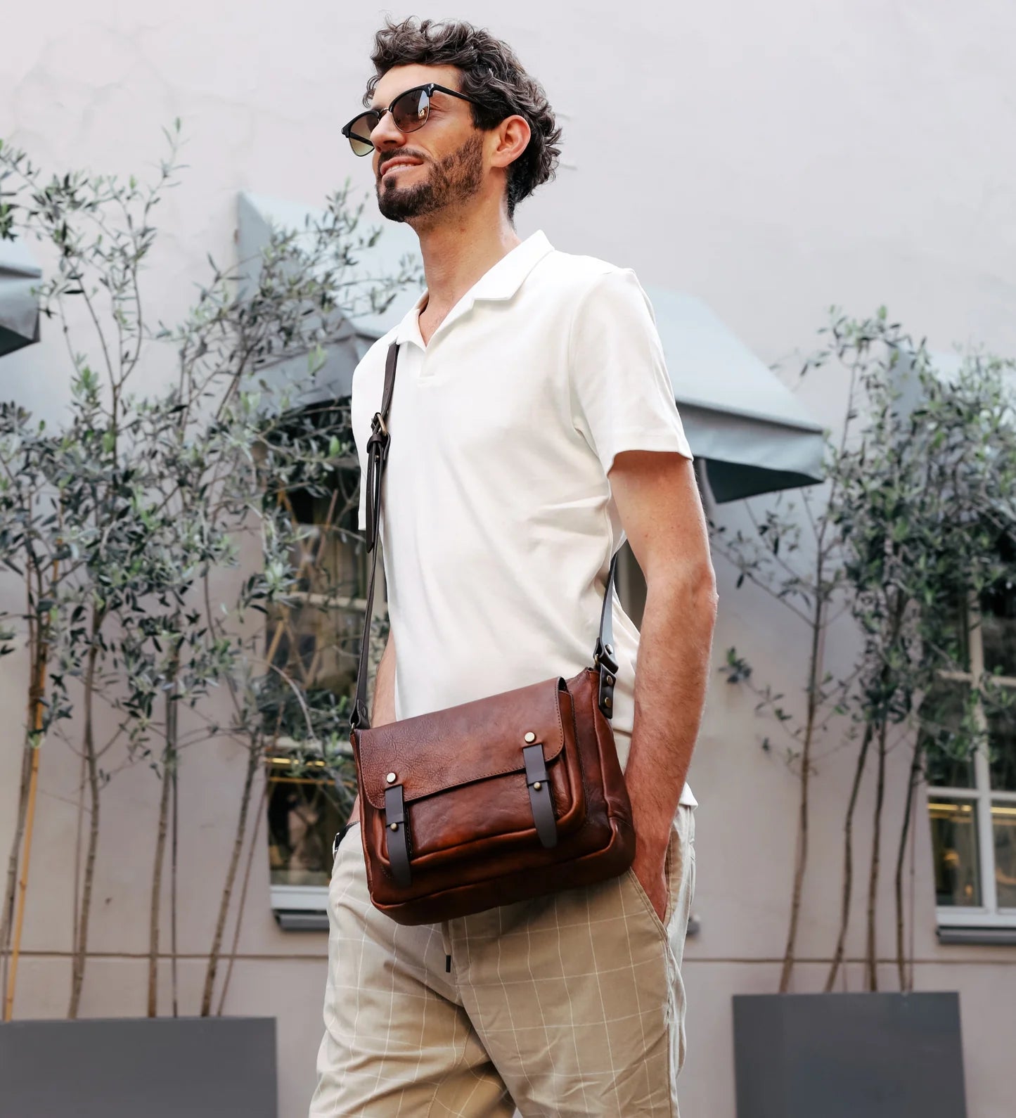 Kožená crossbody brašna - Persuasion