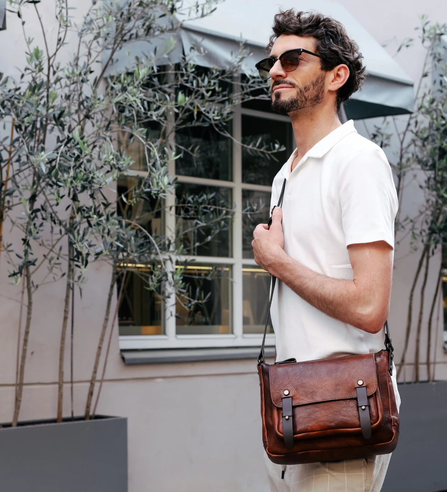 Kožená crossbody brašna - Persuasion