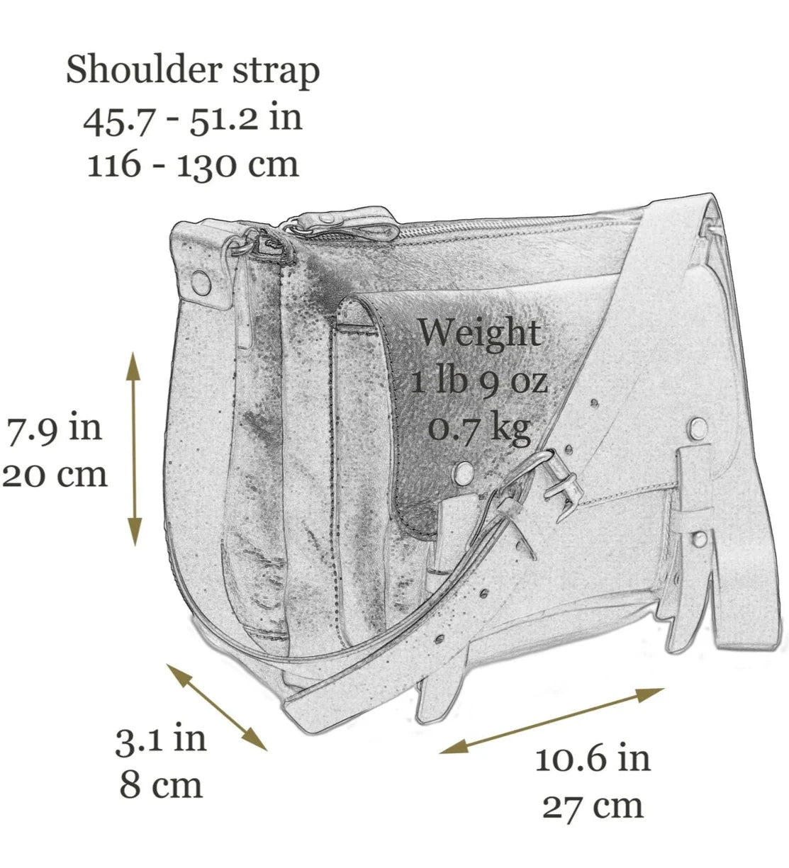 Kožená crossbody brašna - Persuasion