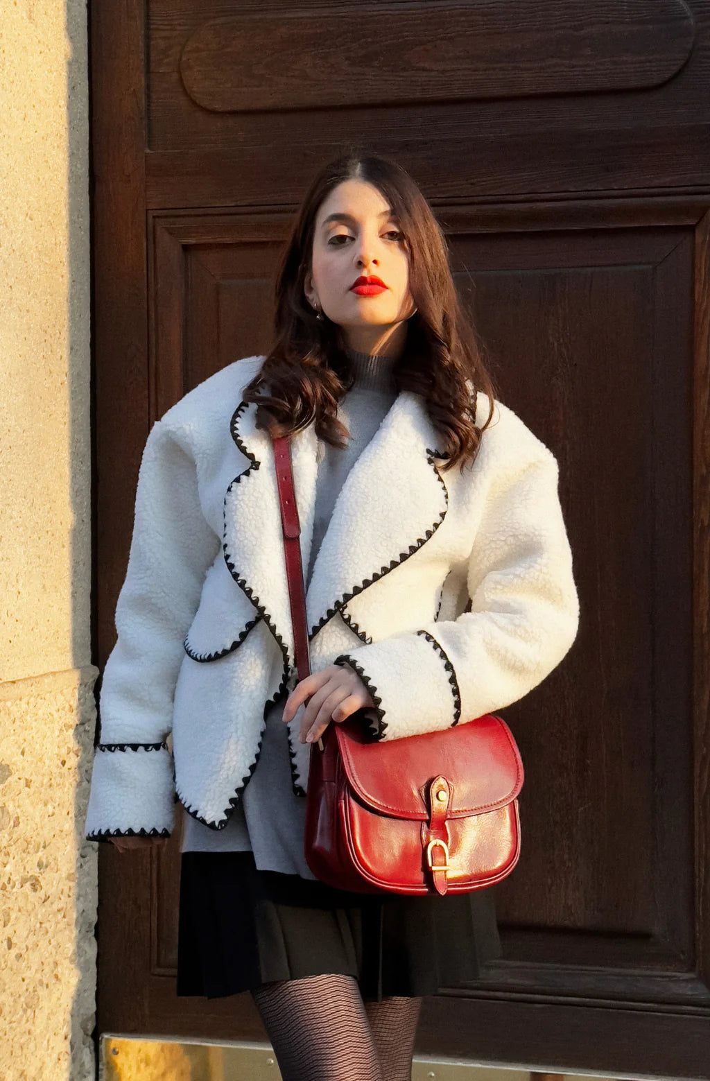 Inspirace pro Vás - Kožená crossbody kabelka - Women In Love