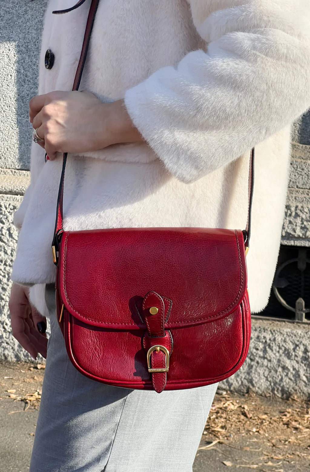 Inspirace pro Vás - Kožená crossbody kabelka - Women In Love
