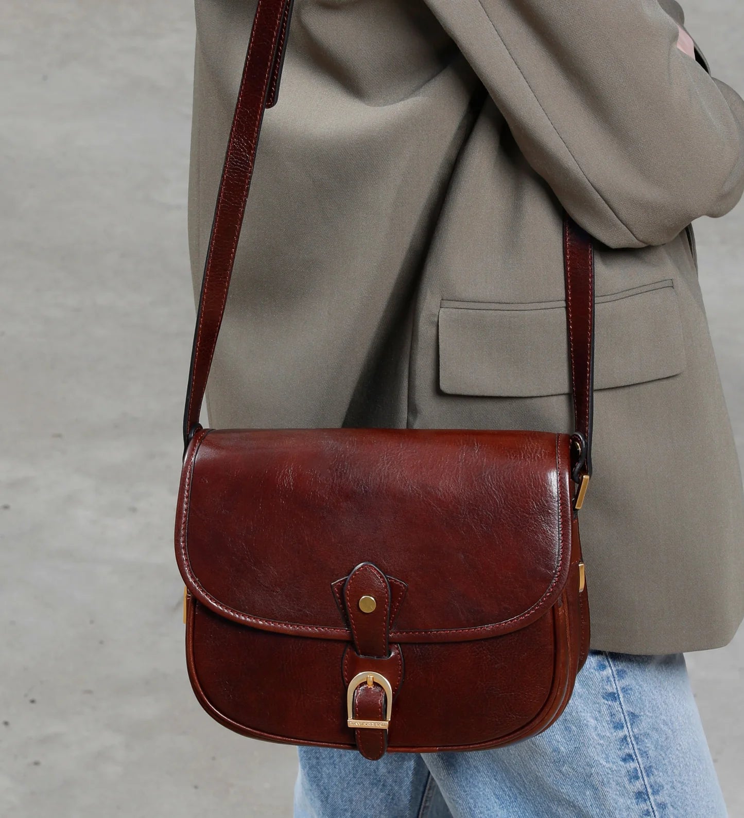 Inspirace pro Vás - Kožená crossbody kabelka - Women In Love