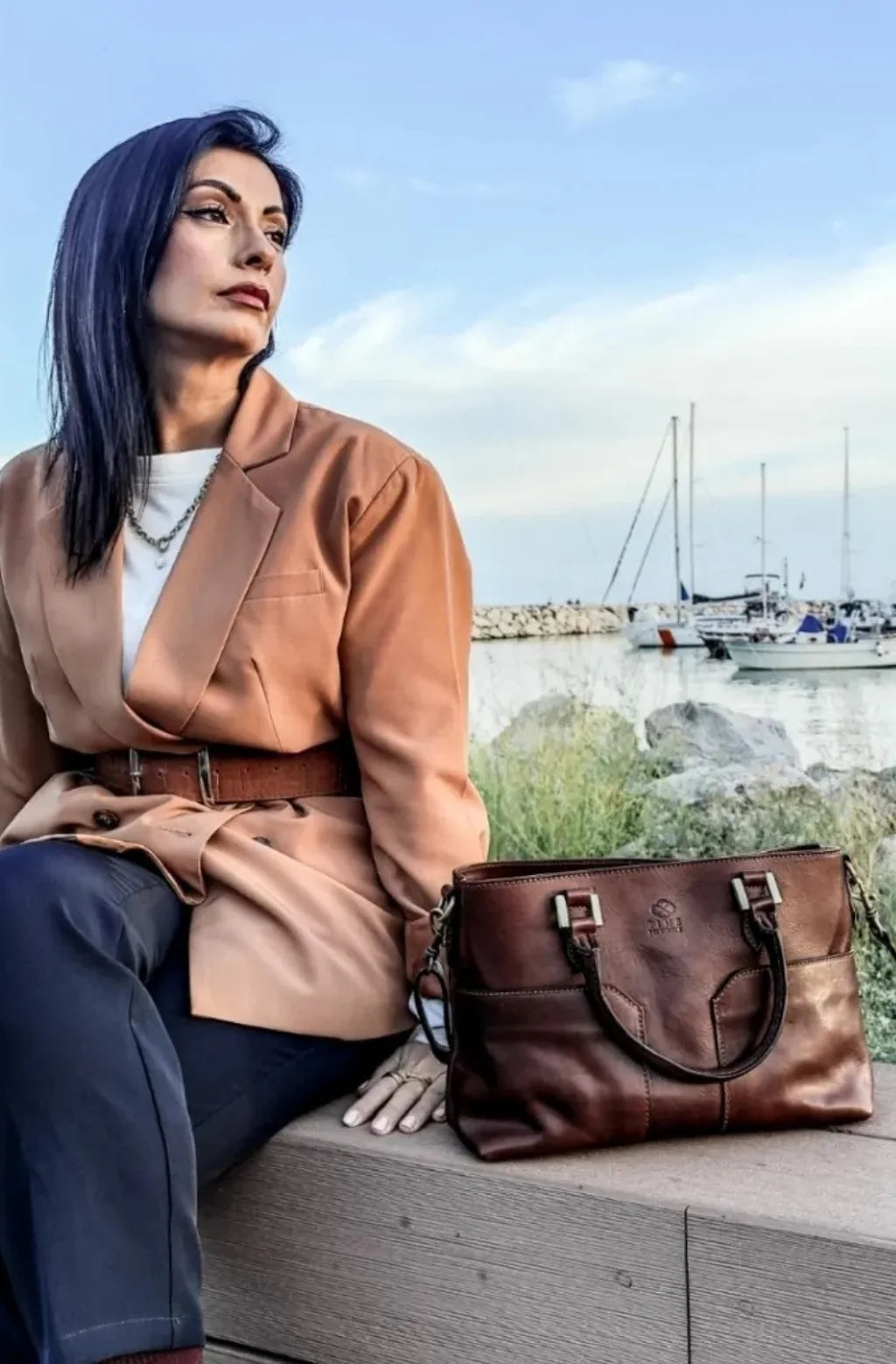 Inspirace pro Vás - Kožená kabelka přes rameno - Camilla