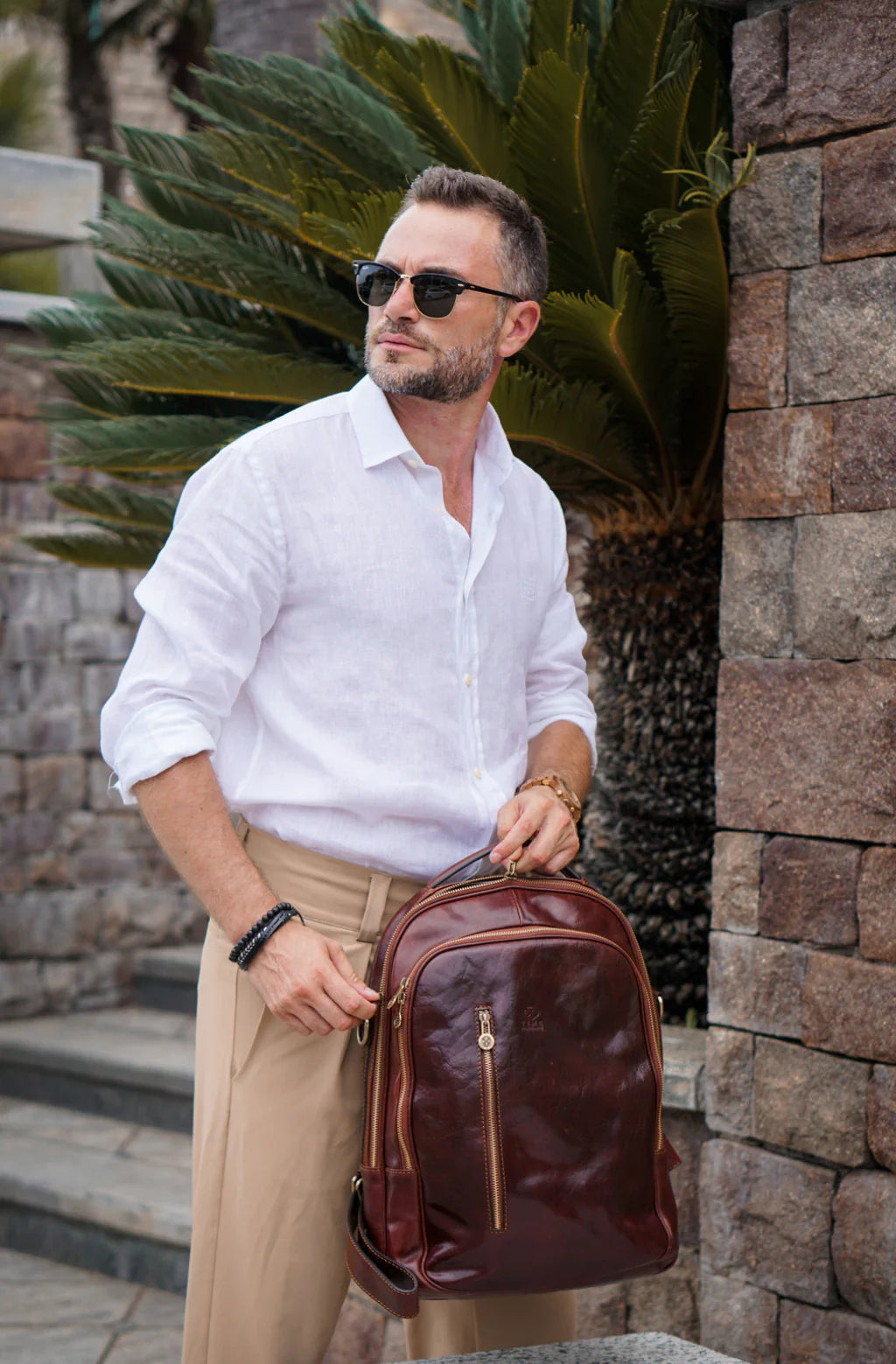 Inspirace pro Vás - Kožený business batoh - Overstory