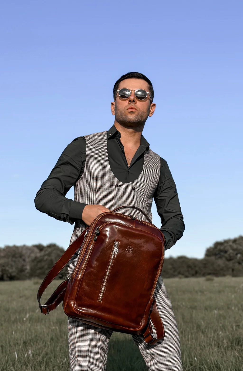 Inspirace pro Vás - Kožený business batoh - Overstory
