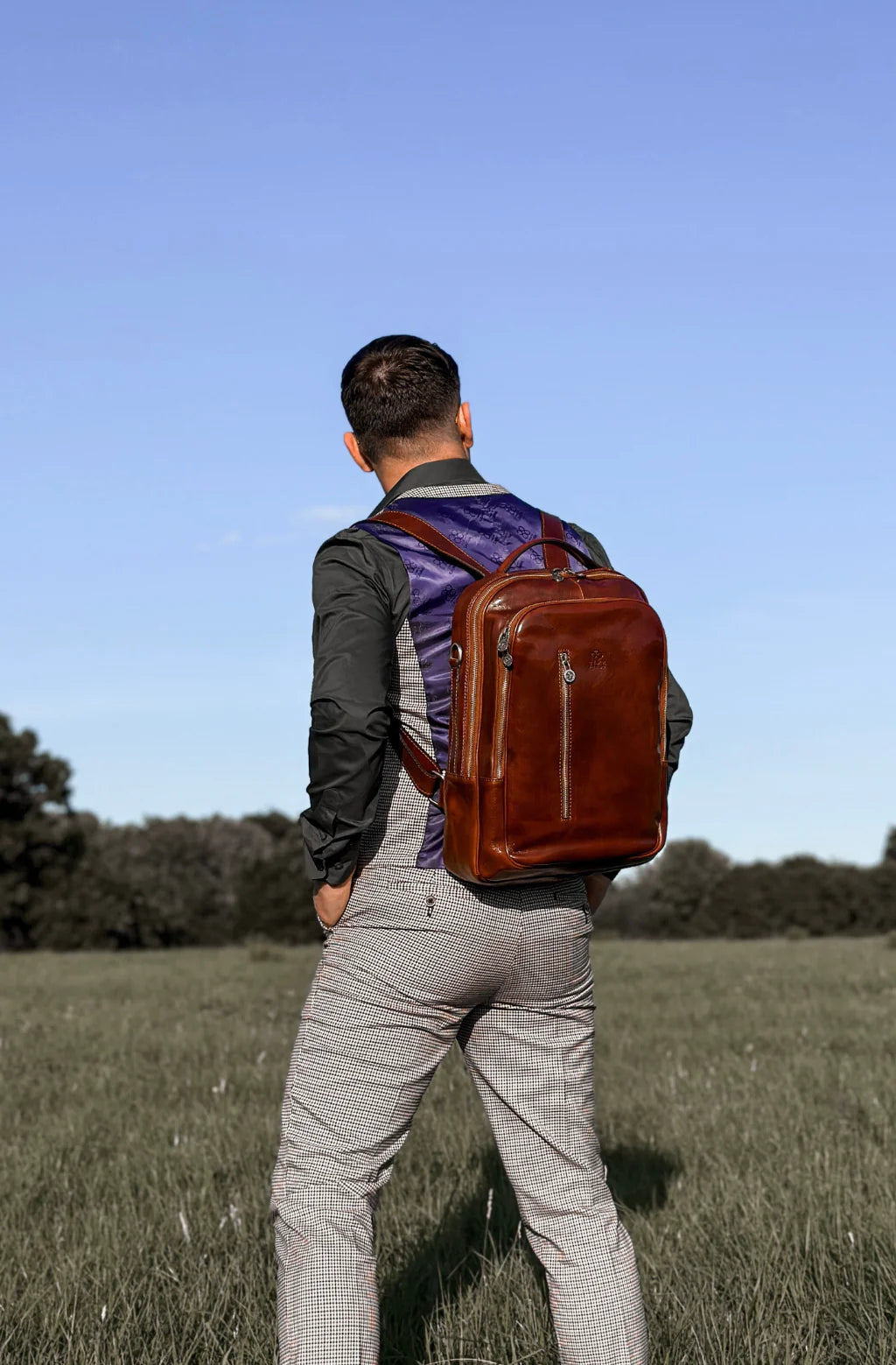 Inspirace pro Vás - Kožený business batoh - Overstory