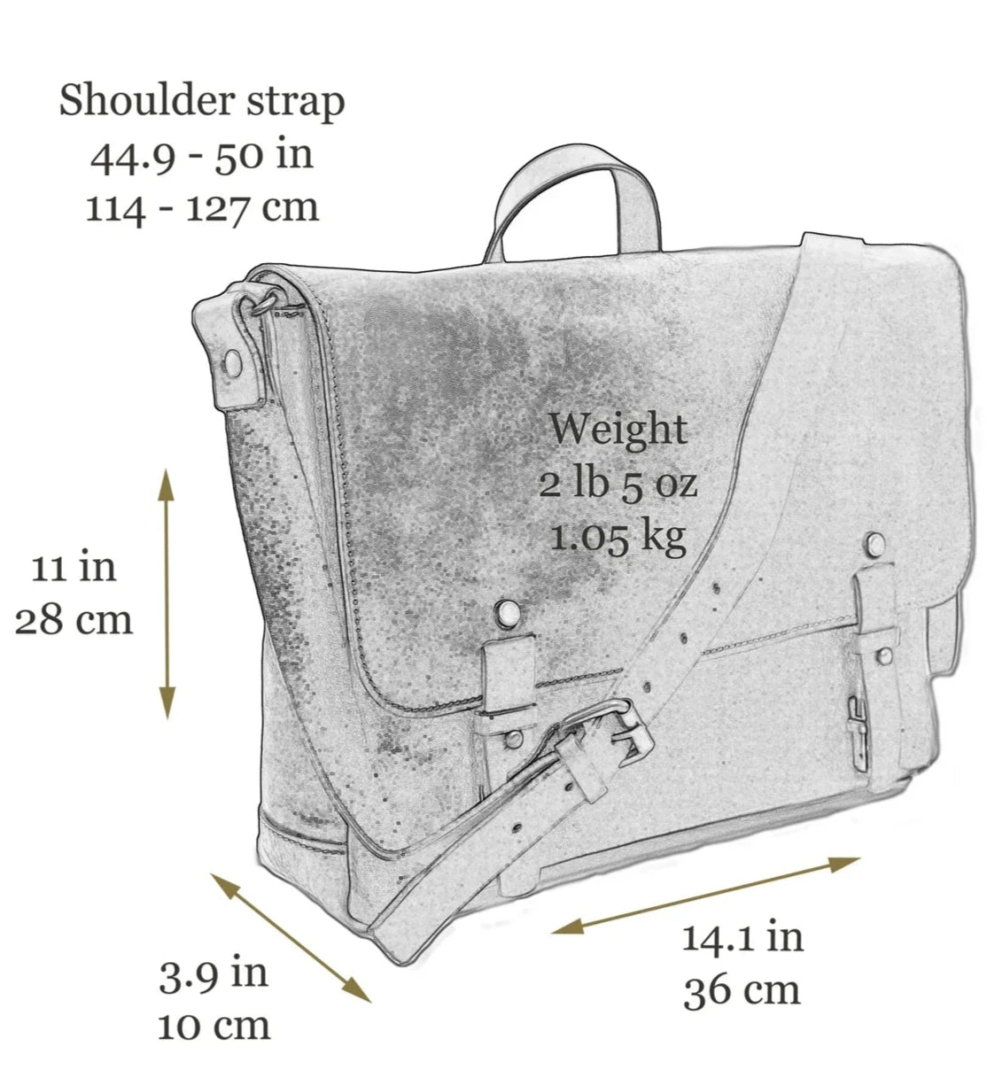 Kožený messenger bag - Capture the Castle