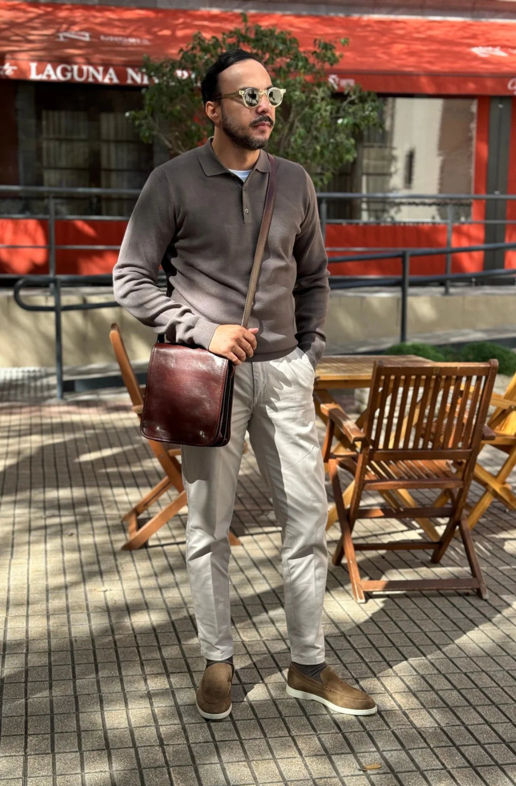 Inspirace pro Vás - Malá kožená crossbody taška - On The Road