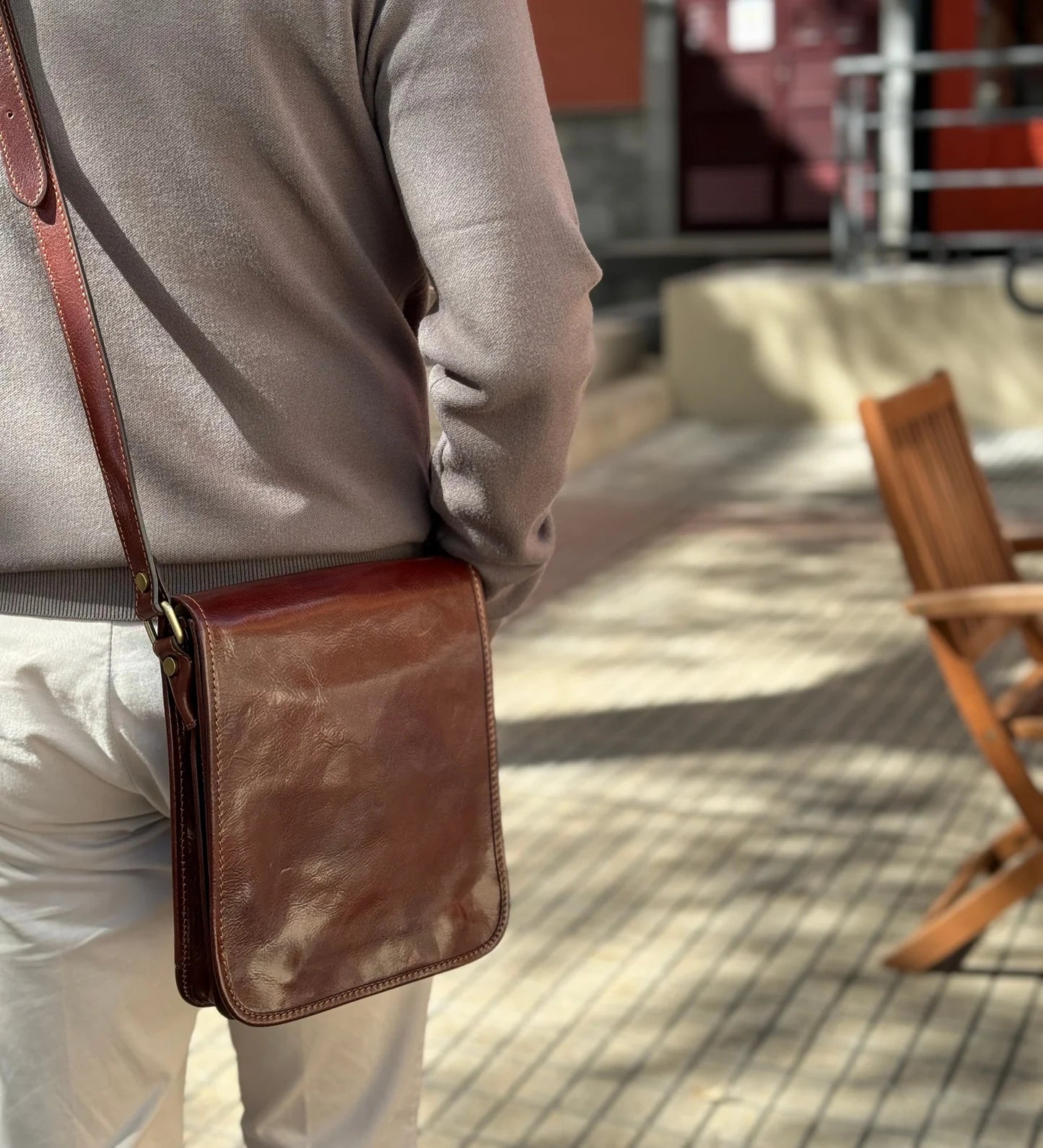 Malá kožená crossbody taška - On The Road