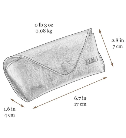 Retro kožené pouzdro na brýle - High Wind In Jamaica