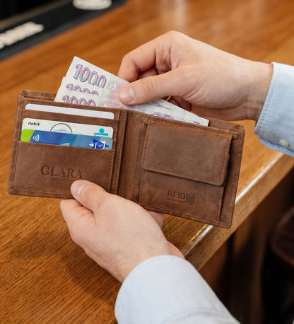 Klasická peněženka z pravé bůvolí kůže - Everyday Essentials