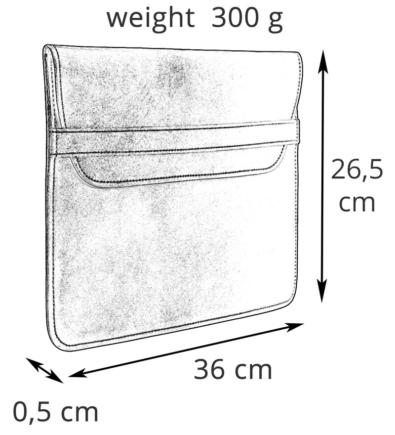 Kožené pouzdro na dokumenty A4 – Paper Guardian