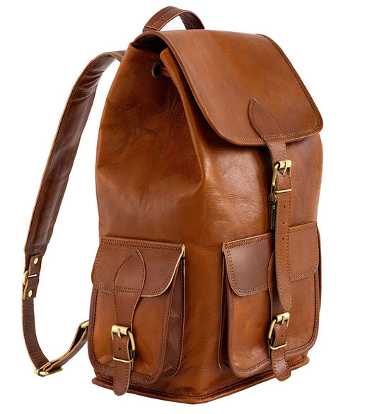 Velký kožený batoh – Silent Voyager