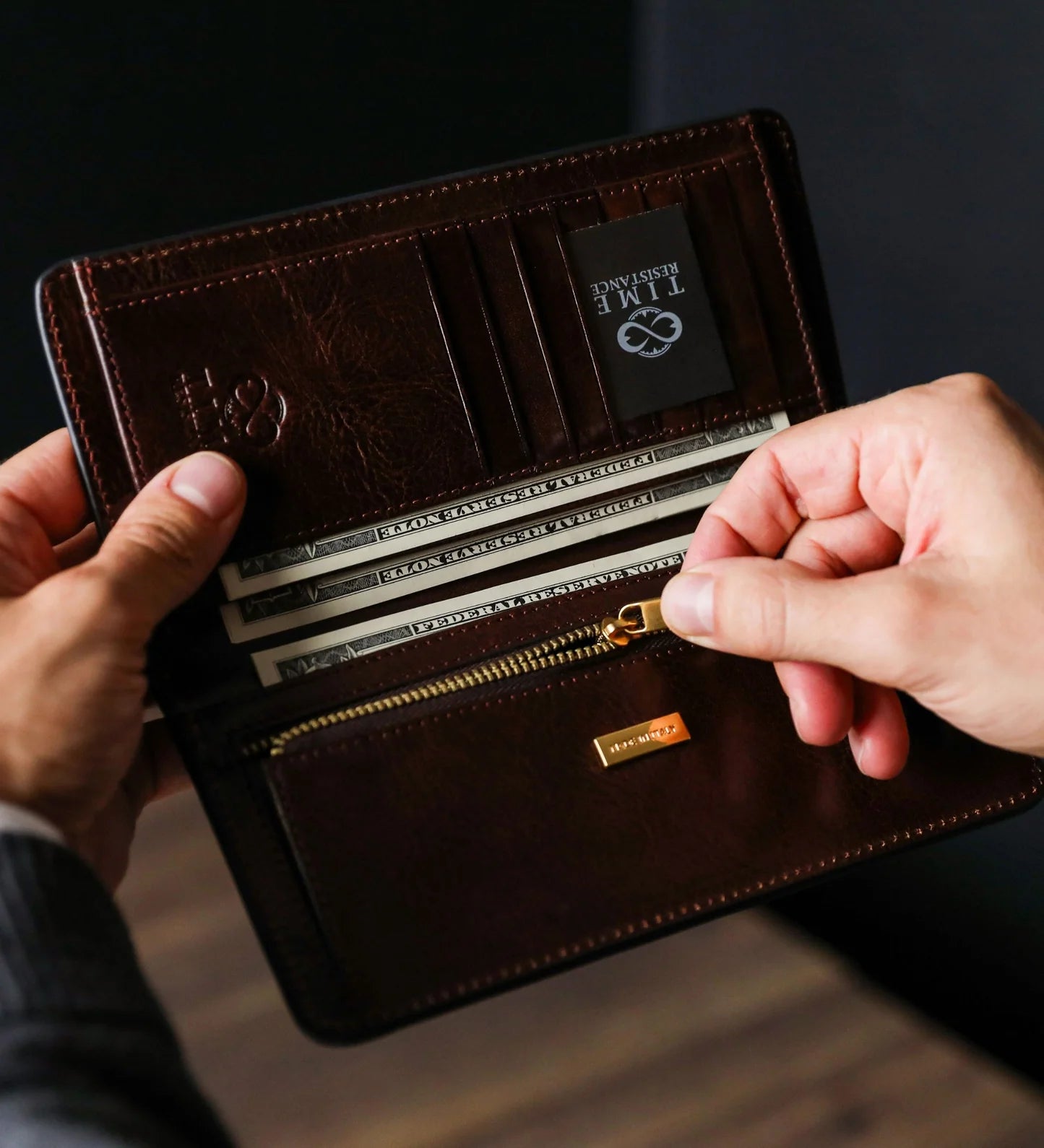 Luxusní kožená peněženka - The Periodic Table