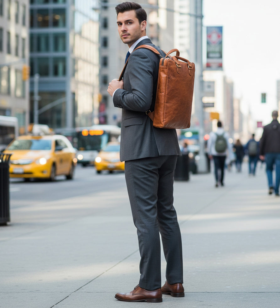 Inspirace pro Vás - Kožený batoh - Time Wanderer