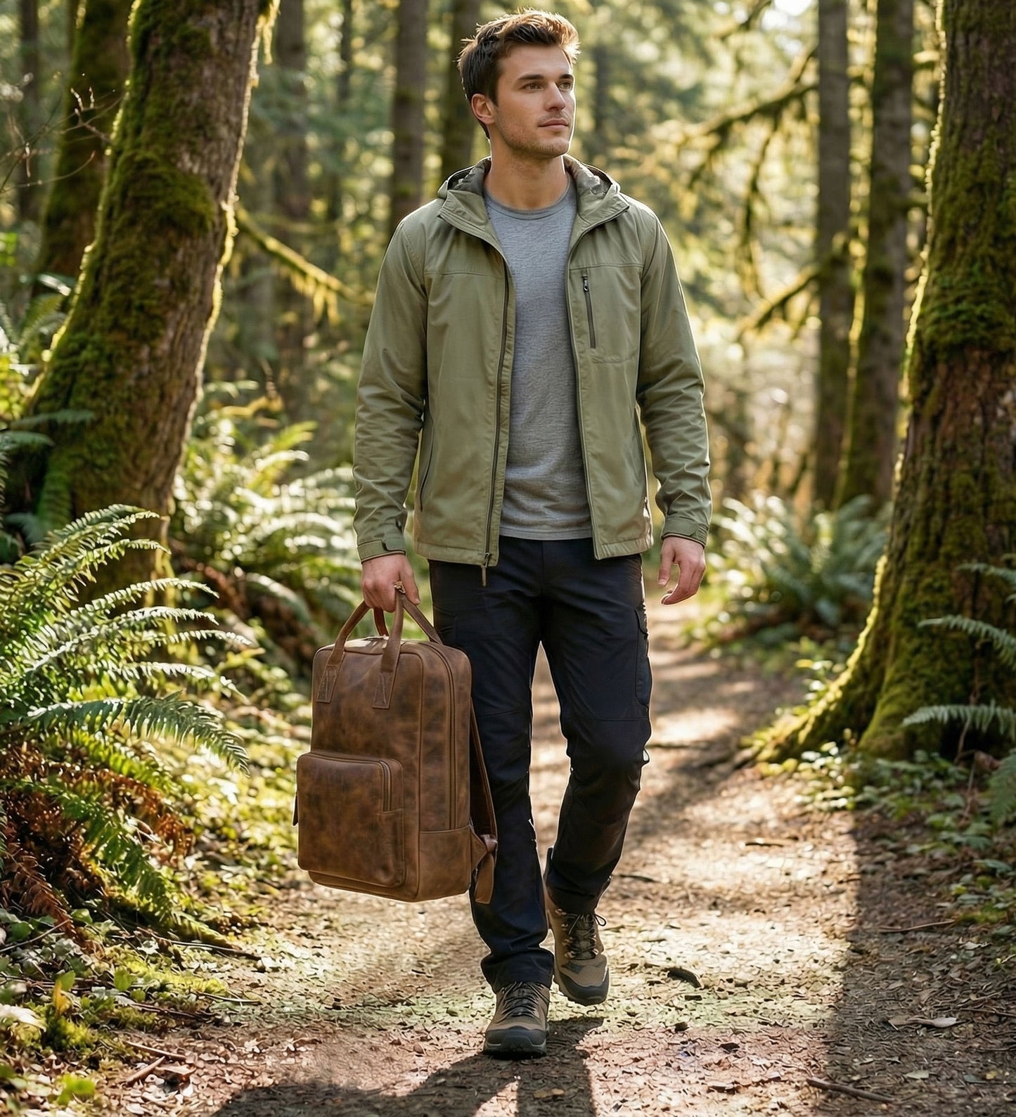 Cestovní batoh z bůvolí kůže - Buffalo Bill