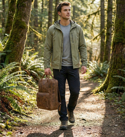 Cestovní batoh z bůvolí kůže - Buffalo Bill