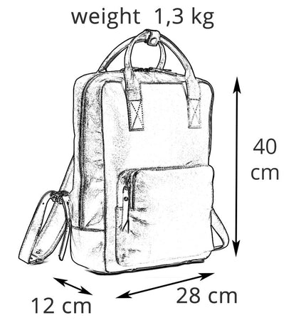 Cestovní batoh z bůvolí kůže - Buffalo Bill