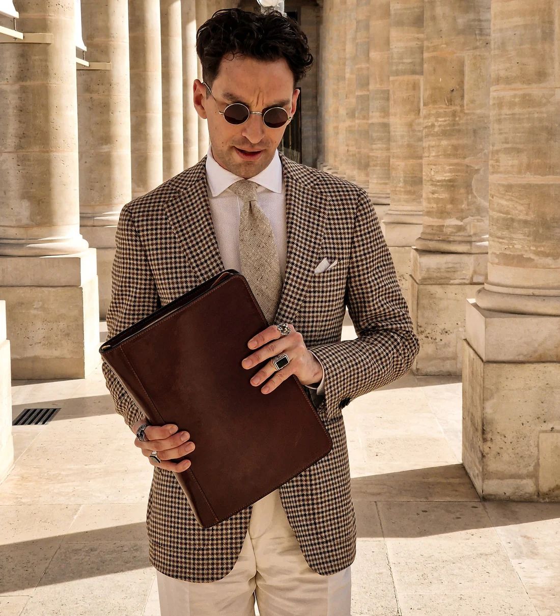 Inspirace pro Vás - Kožené business pouzdro na dokumenty - Candide