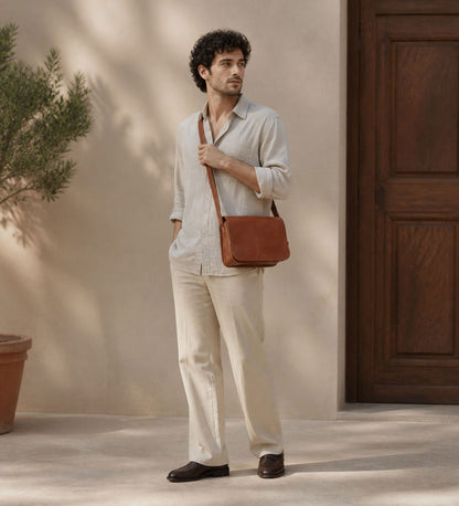 Kožená crossbody taška - City Companion