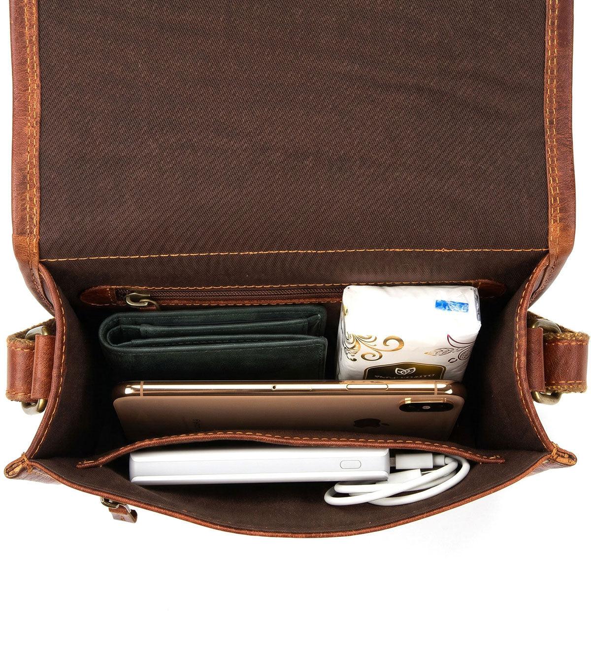Kožená crossbody taška - City Companion
