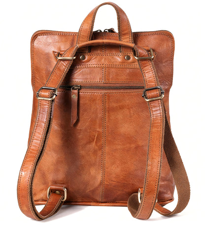 Kožený batoh a taška přes rameno 2v1 – Crystal Lane