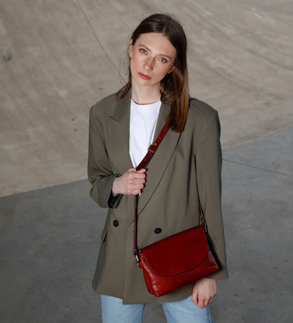 Dámská kožená cross body taška - Sophie's Choice