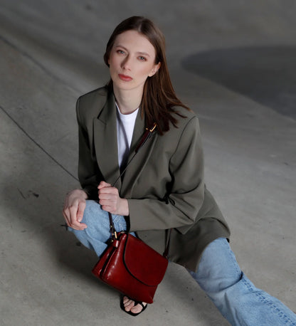 Dámská kožená cross body taška - Sophie's Choice