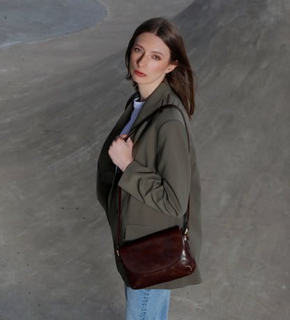 Dámská kožená cross body taška - Sophie's Choice