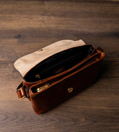 Dámská kožená cross body taška - Sophie's Choice