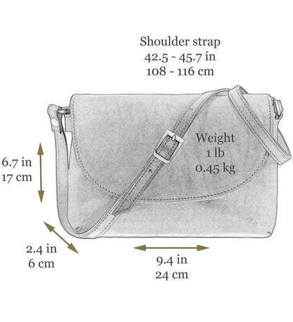 Dámská kožená cross body taška - Sophie's Choice