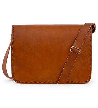 Kožená crossbody taška velká - Echoes of Silence