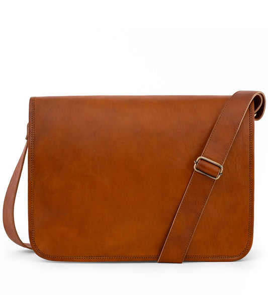 Kožená crossbody taška velká - Echoes of Silence
