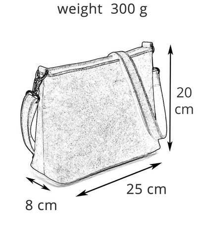 Kožená kabelka přes rameno - Essential Charm