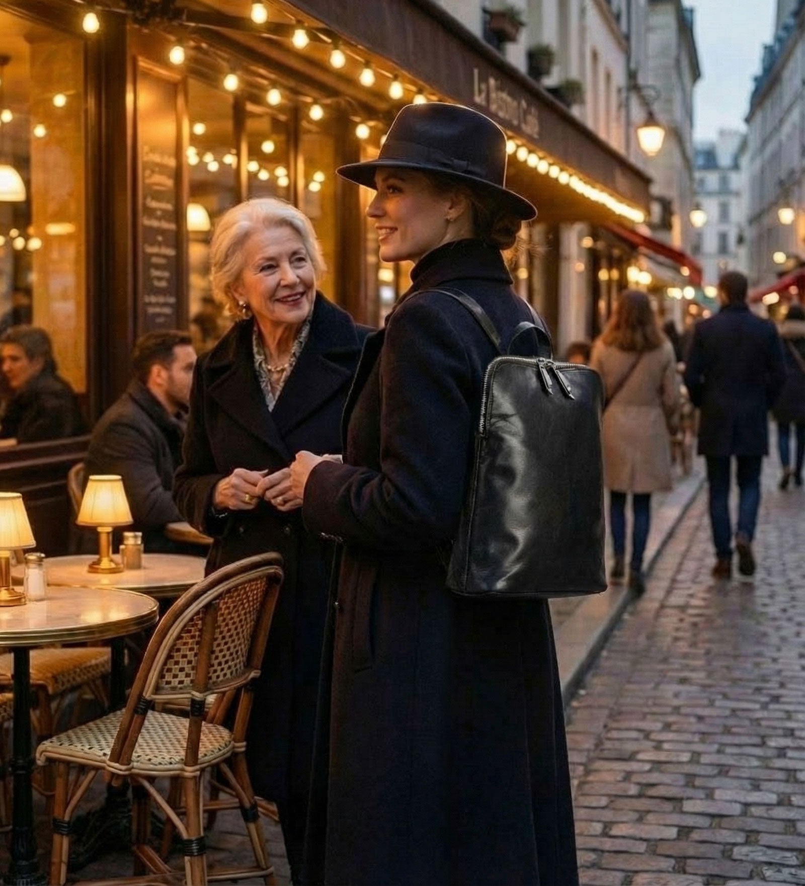 Inspirace pro Vás - Městský kožený batoh - Golden Alley