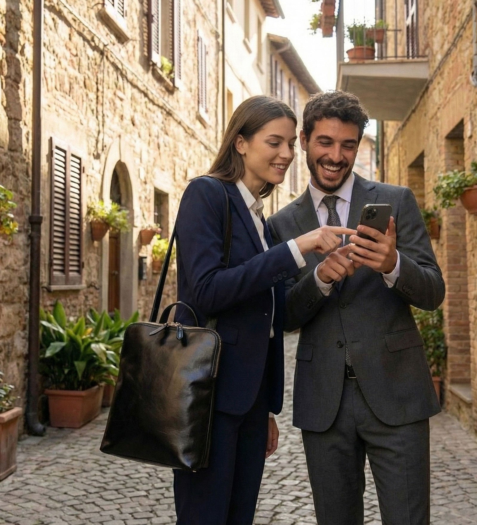 Inspirace pro Vás - Městský kožený batoh - Golden Alley