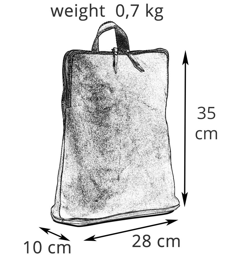 Městský kožený batoh - Golden Alley