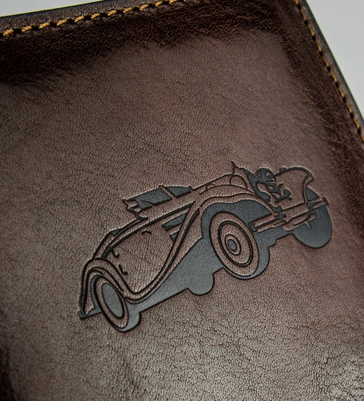 Kožené pouzdro na doklady k automobilu - Self-Reliance