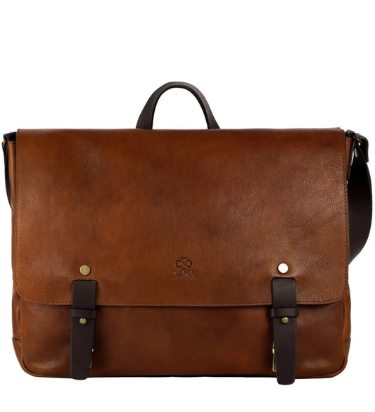Kožený messenger bag - Capture the Castle