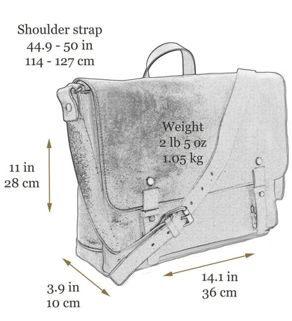 Kožený messenger bag - Capture the Castle