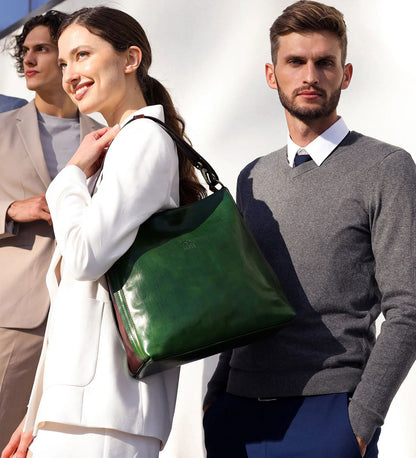 Kožený shopper přes rameno - Vanity Fair