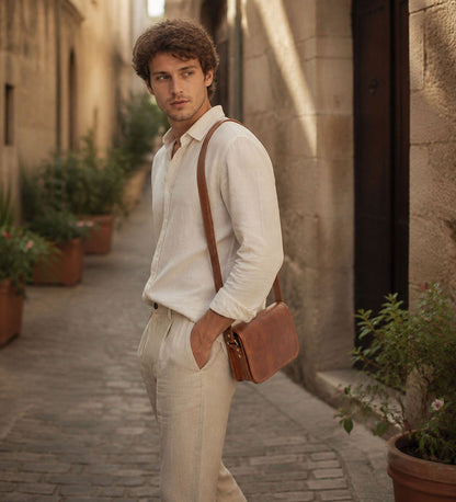 Malá kožená crossbody taštička - Little Companion