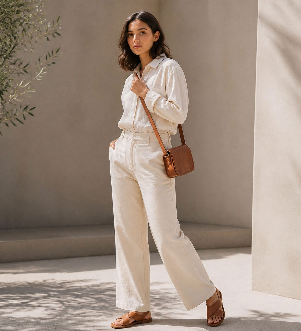 Malá kožená crossbody taštička - Little Companion