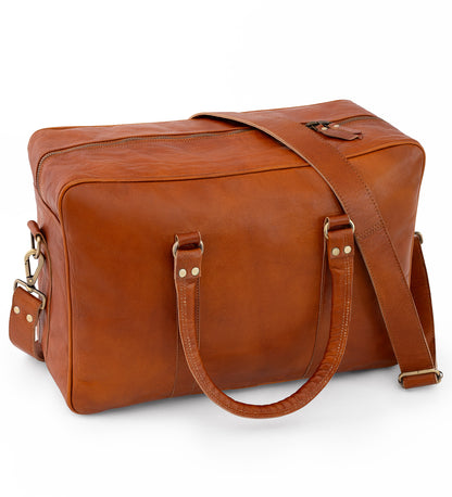 Kožená cestovní brašna 2v1 na notebook i na víkend - Lonely Nomad