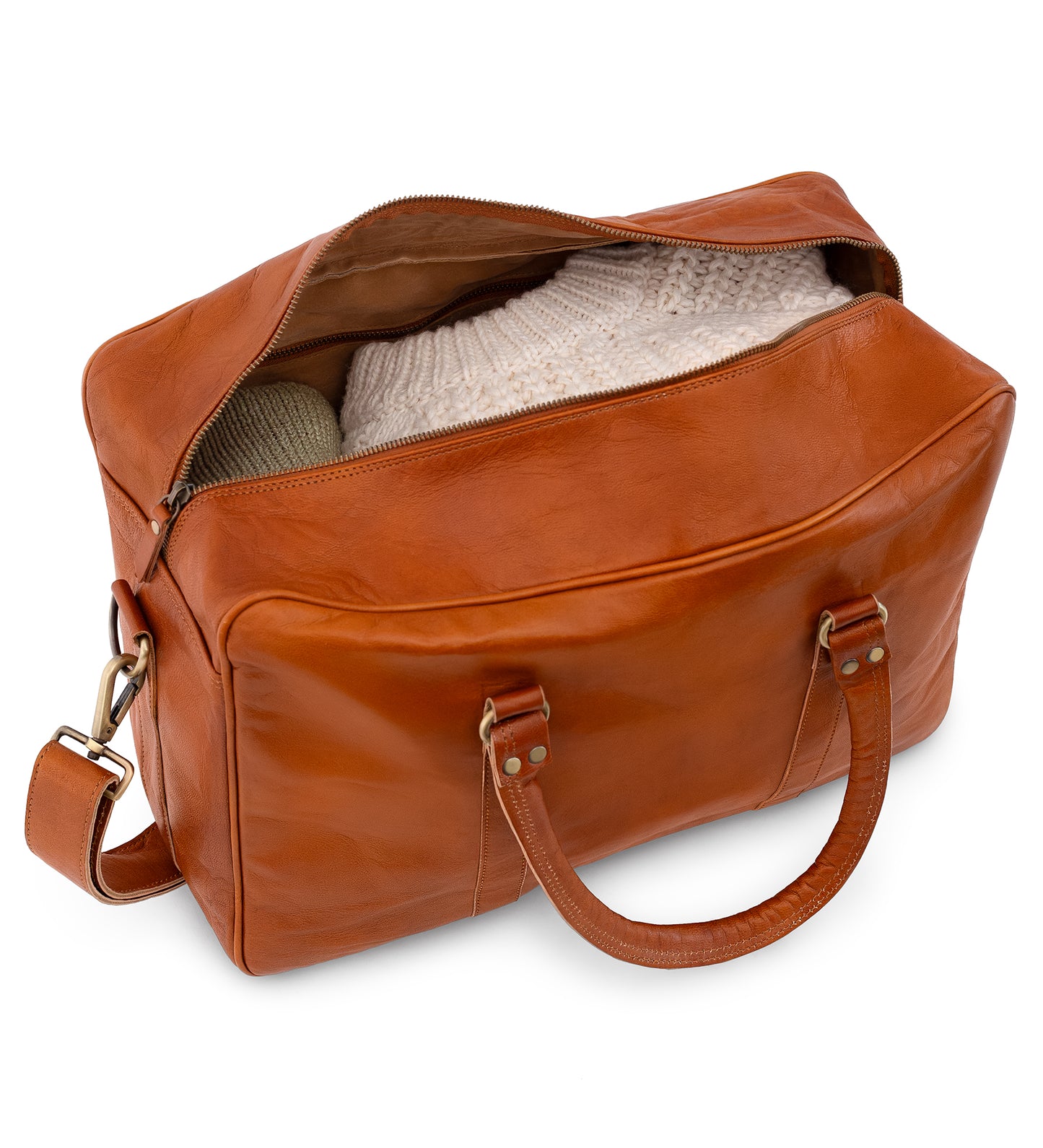 Kožená cestovní brašna 2v1 na notebook i na víkend - Lonely Nomad