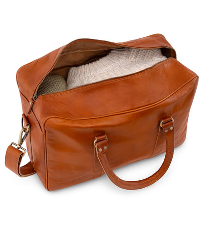 Kožená cestovní brašna 2v1 na notebook i na víkend - Lonely Nomad